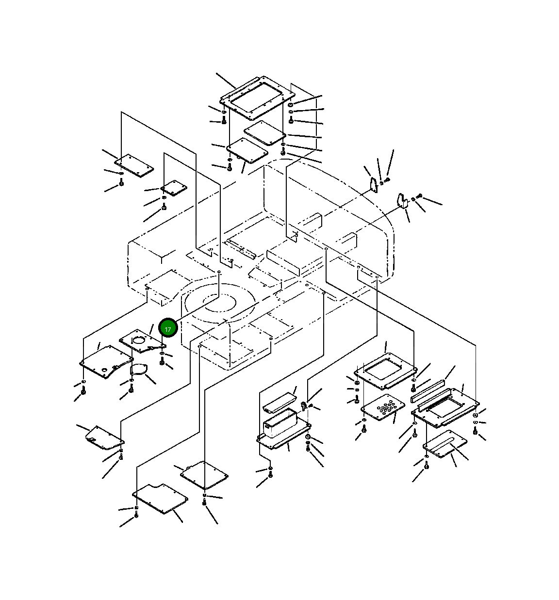 Крышка 206-54-67410 Komatsu