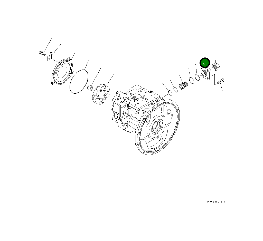 Крышка 708-2G-14170  Komatsu