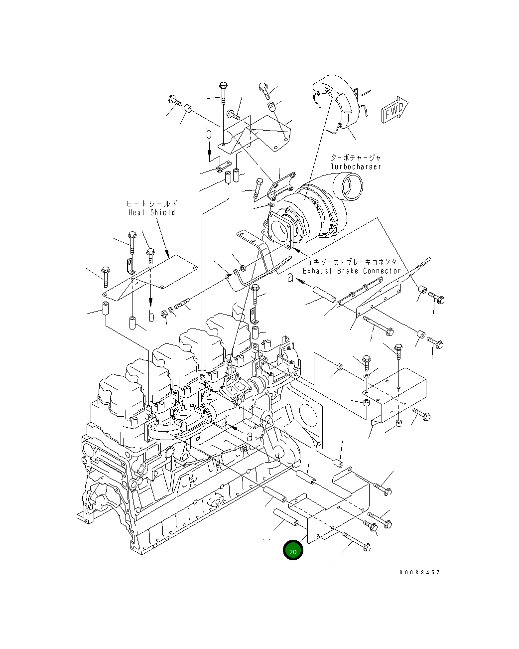 Крышка 6218-11-5431 Komatsu