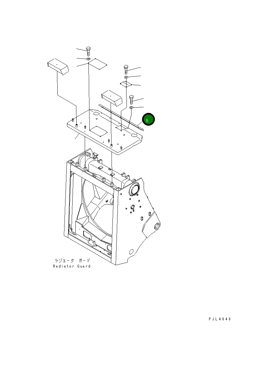 Крышка 198-54-55291 Komatsu