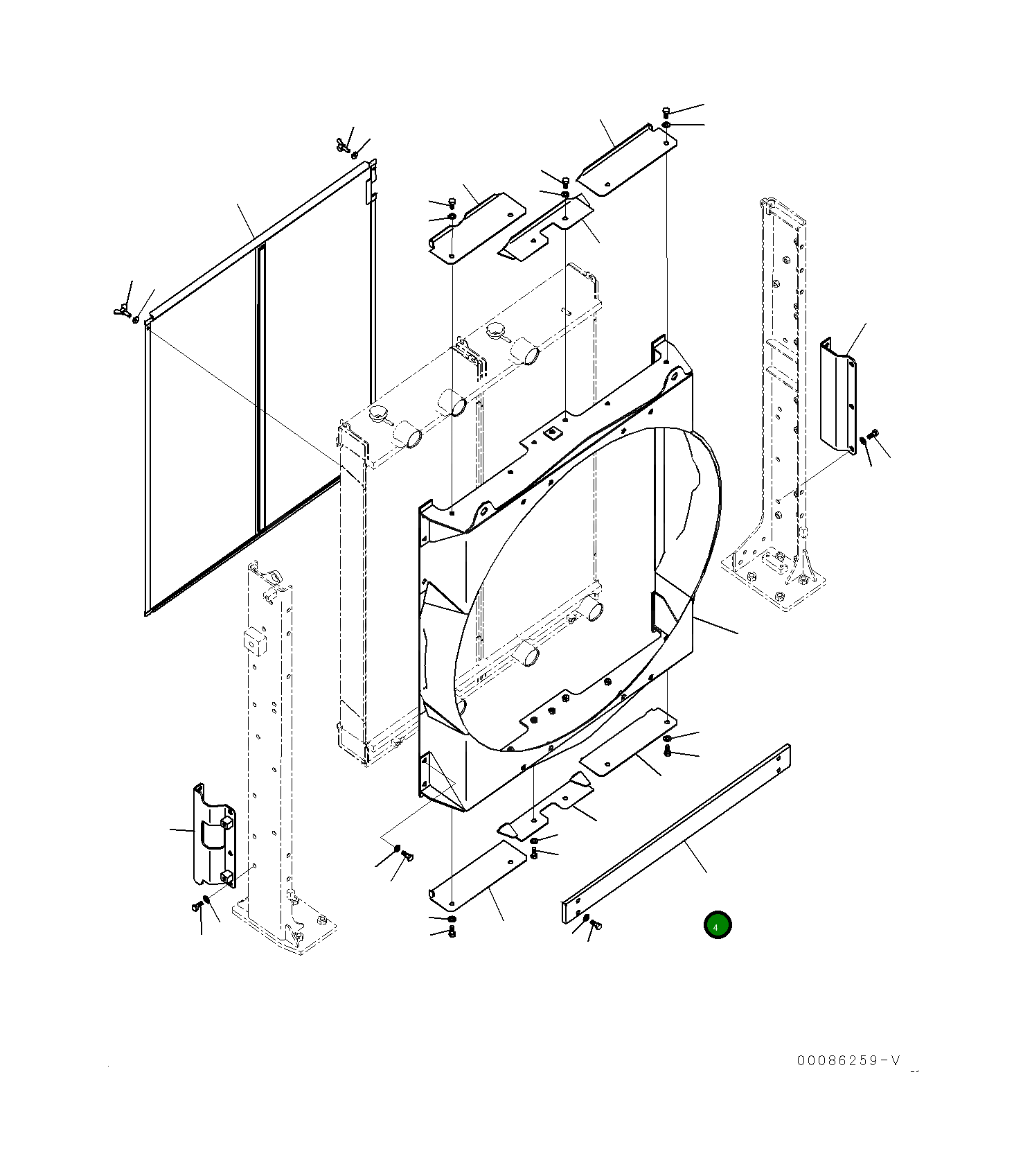 Крышка 21M-03-21680 Komatsu