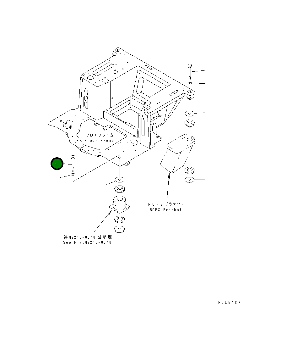 Болт 175-61-15130 Komatsu