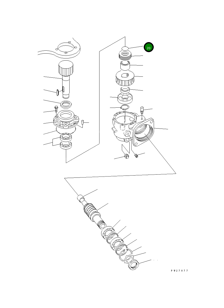 Кольцо уплотнительное (O-Ring) UN731171048 Komatsu