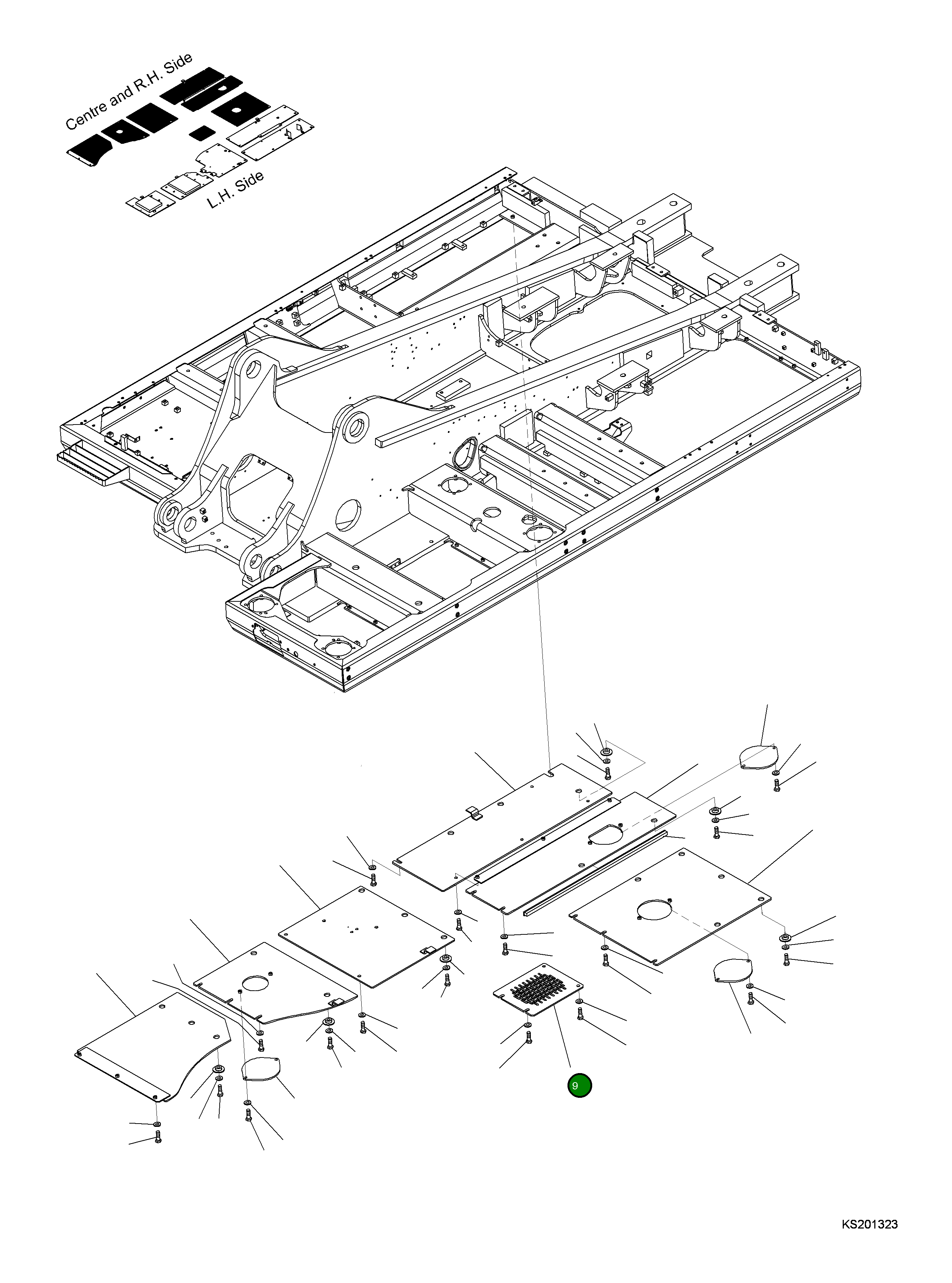 Крышка 207-54-KD570 Komatsu