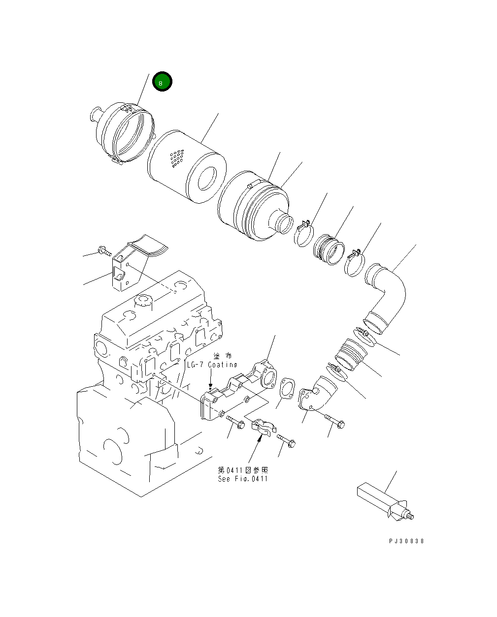Крышка 600-181-6970 Komatsu