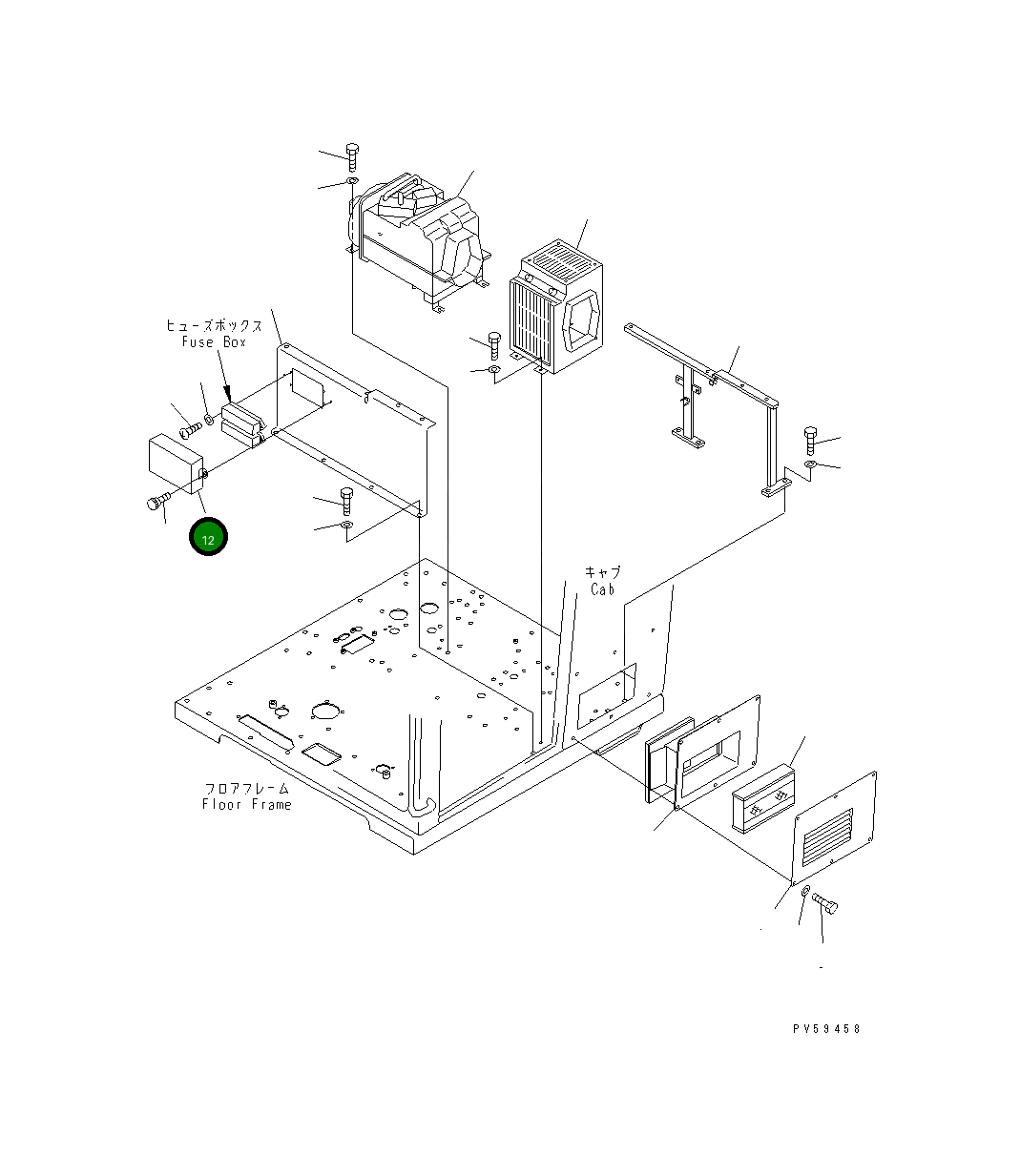 Крышка 234-809-8990 Komatsu