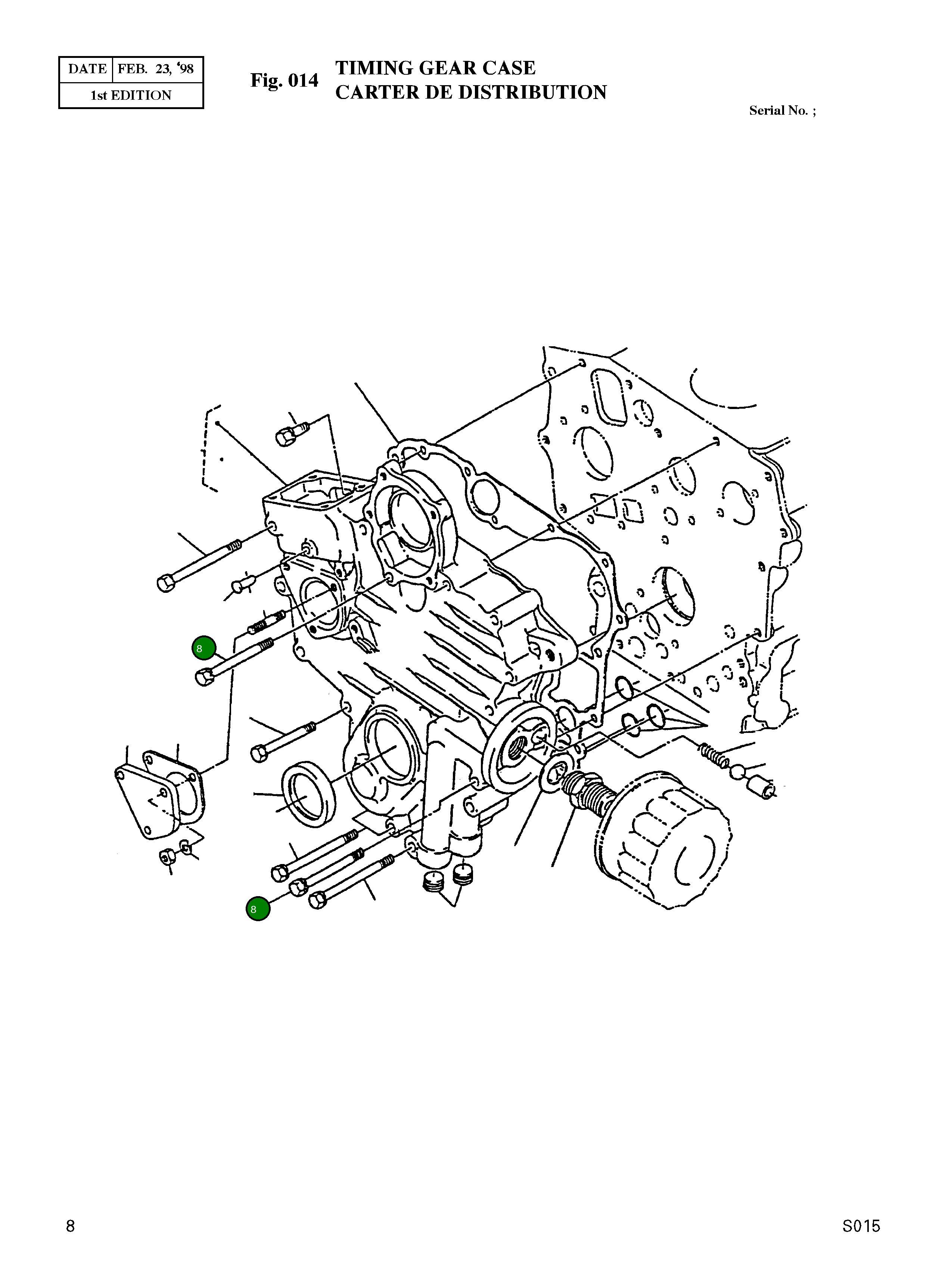 Болт 15841-9101-0  Komatsu