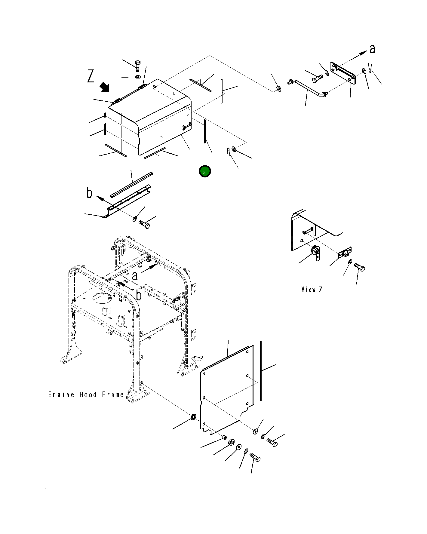 Крышка 23H-54-15181 Komatsu