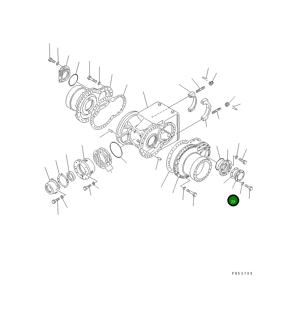 Крышка 232-22-51281  Komatsu