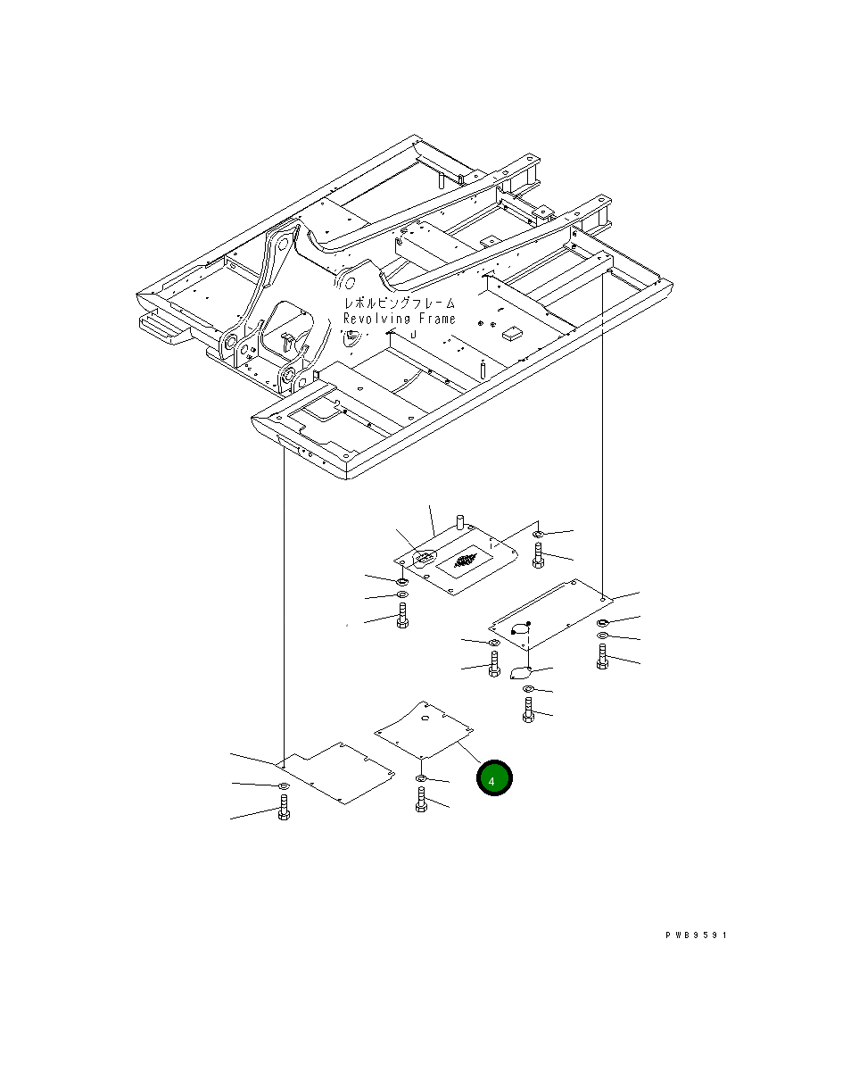 Крышка 206-54-K1221 Komatsu
