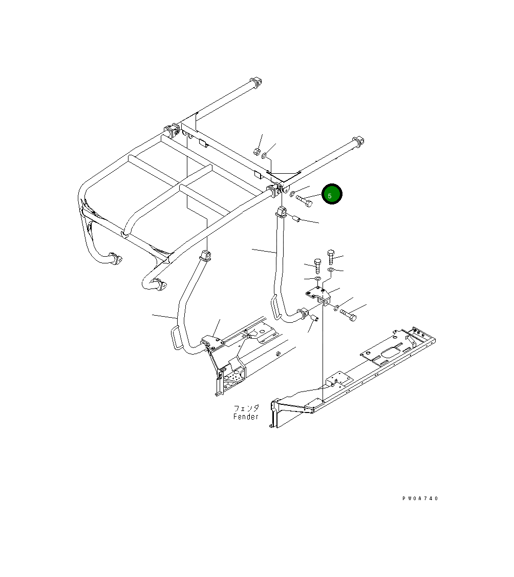 Болт 01019-32450 Komatsu