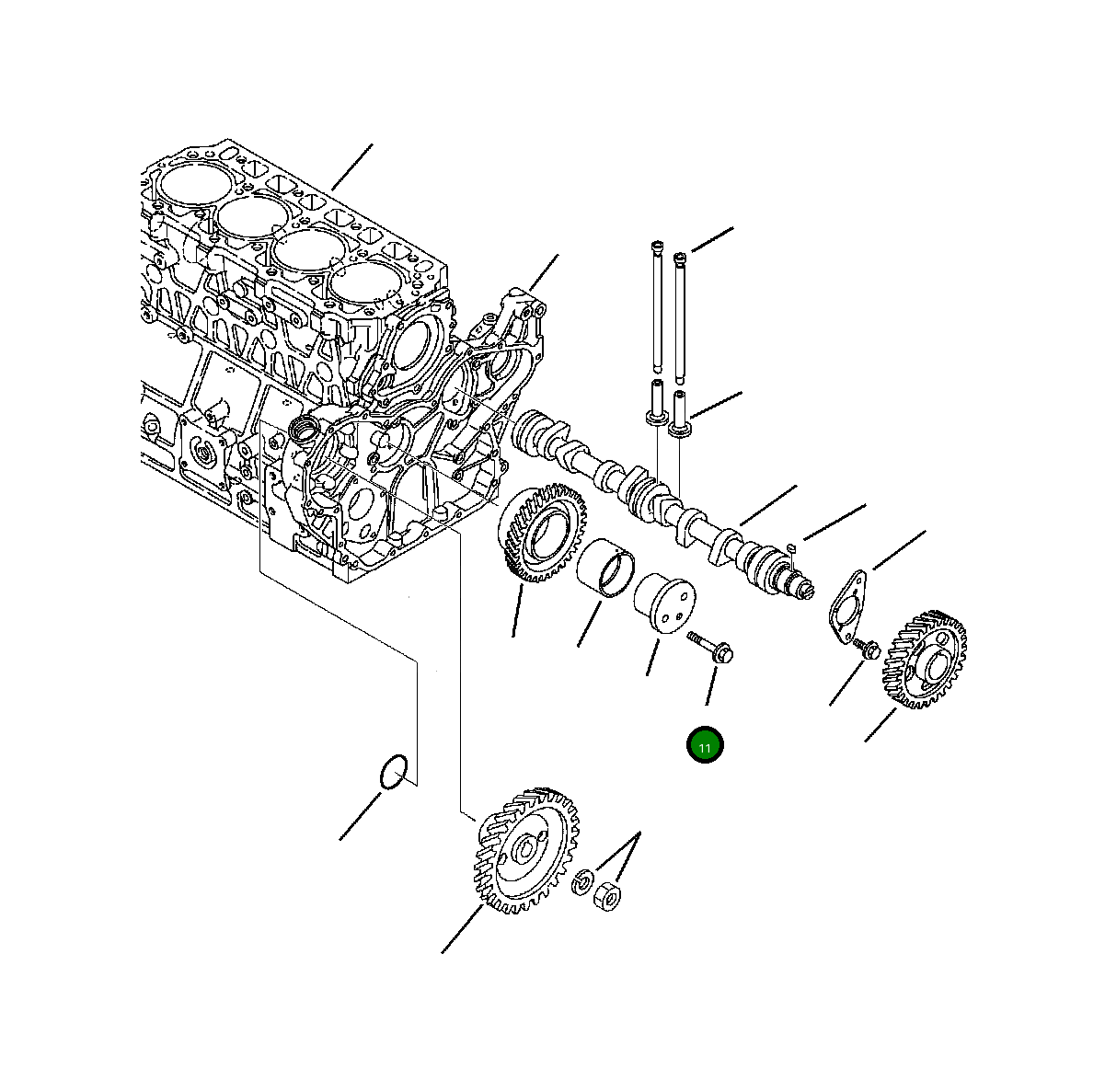 Болт YM261060-80552  Komatsu