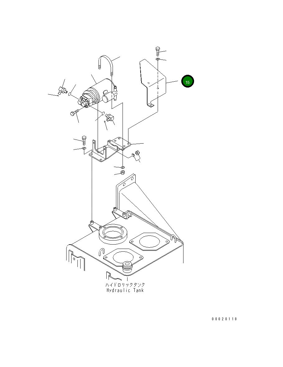 Крышка 567-40-74120 Komatsu