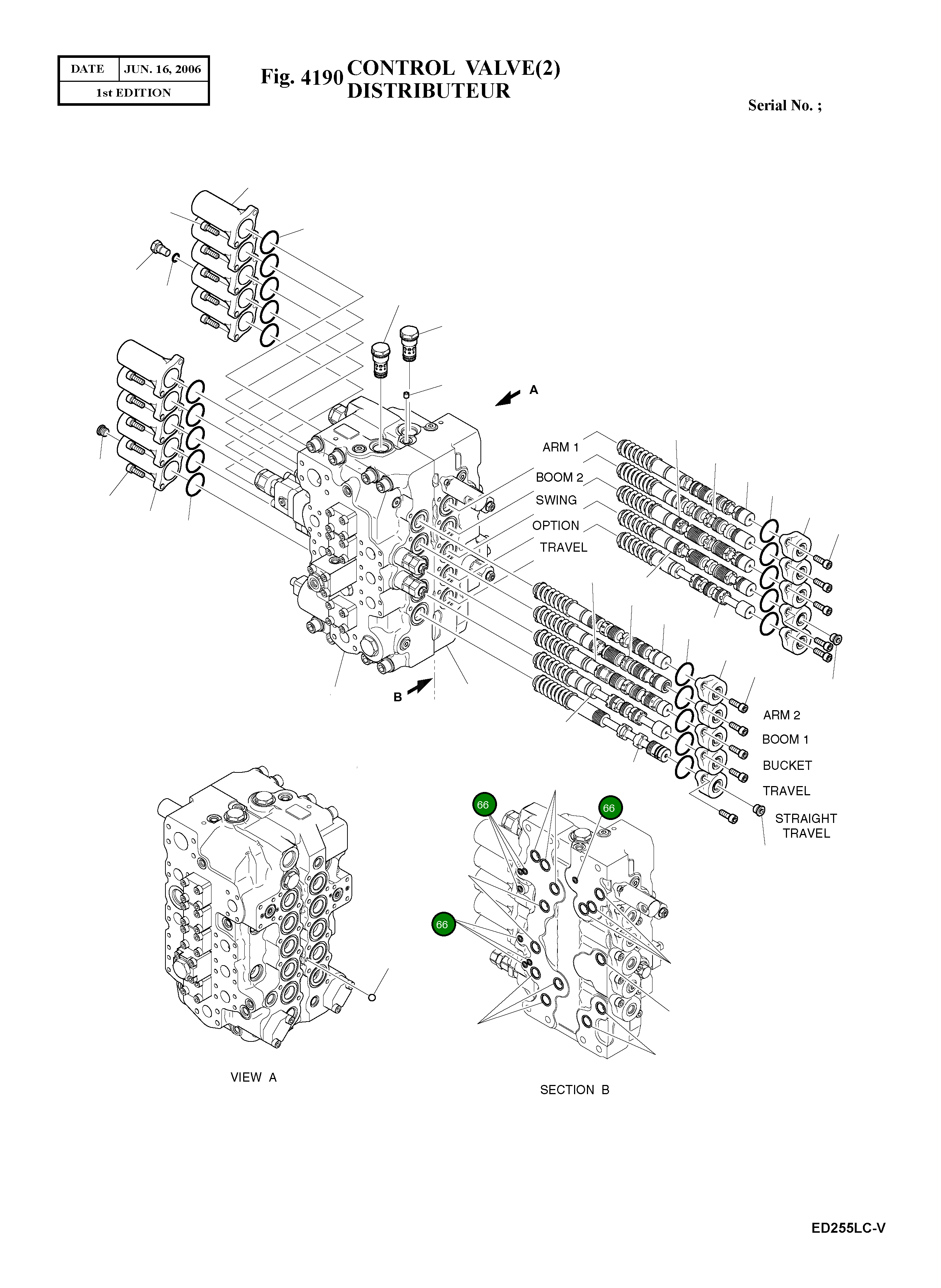 Кольцо уплотнительное (O-Ring) T1515-10001 Komatsu