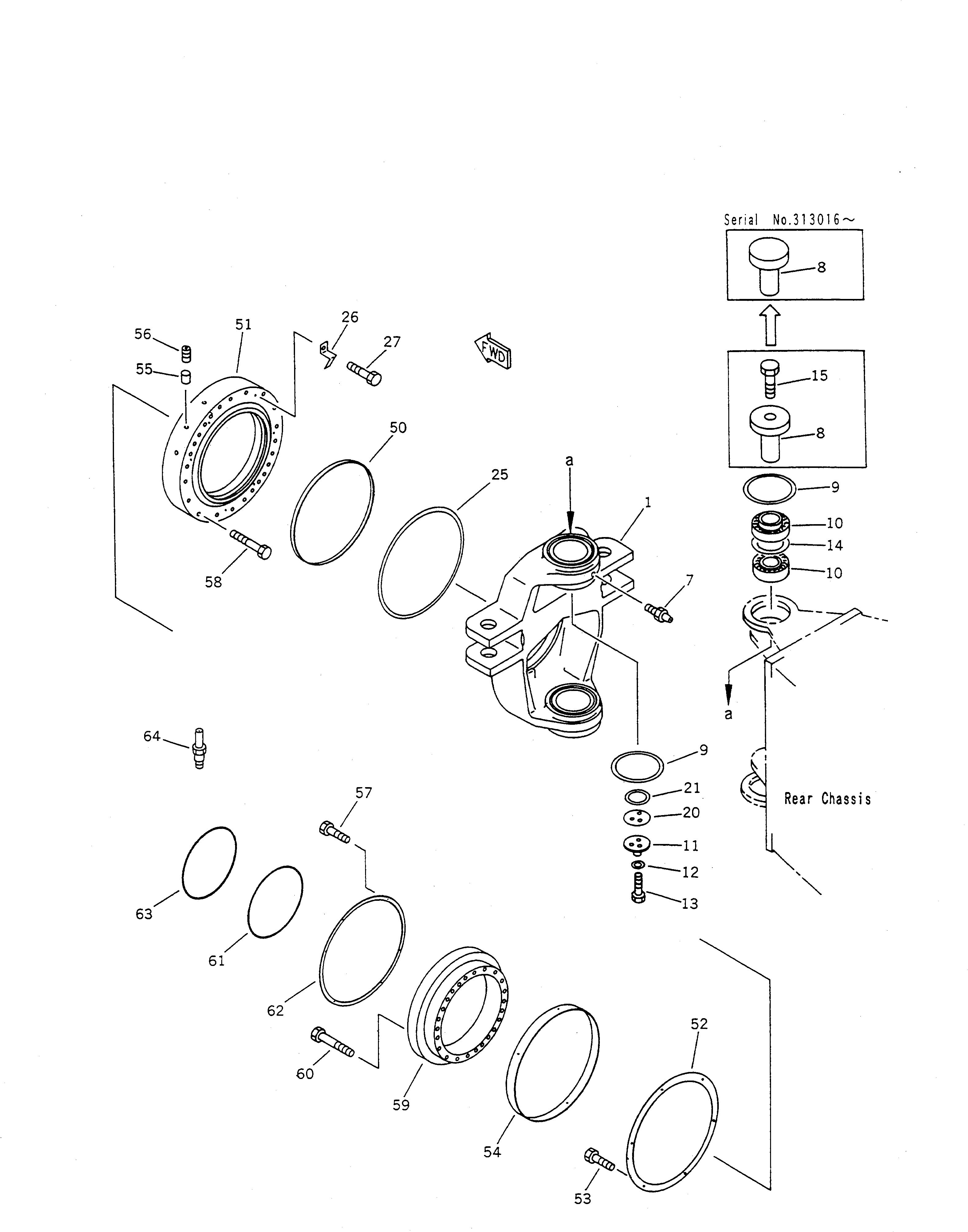 Болт,(M6X20) BW062638 Komatsu