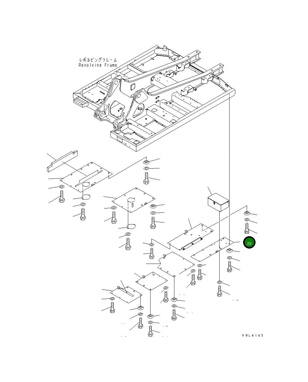 Крышка 207-54-61910  Komatsu