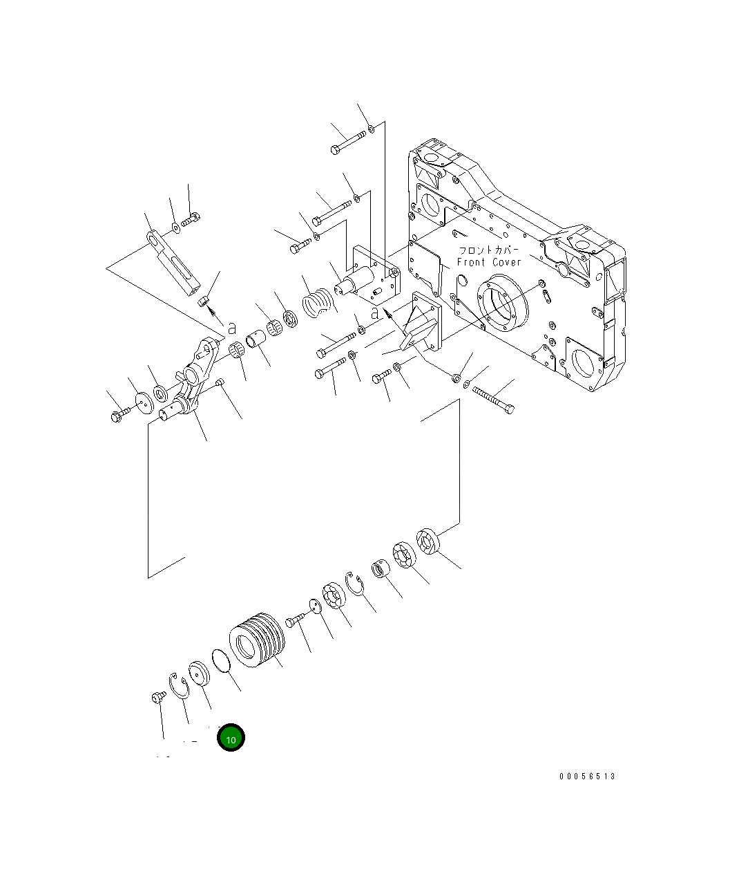 Крышка 6215-61-4720 Komatsu