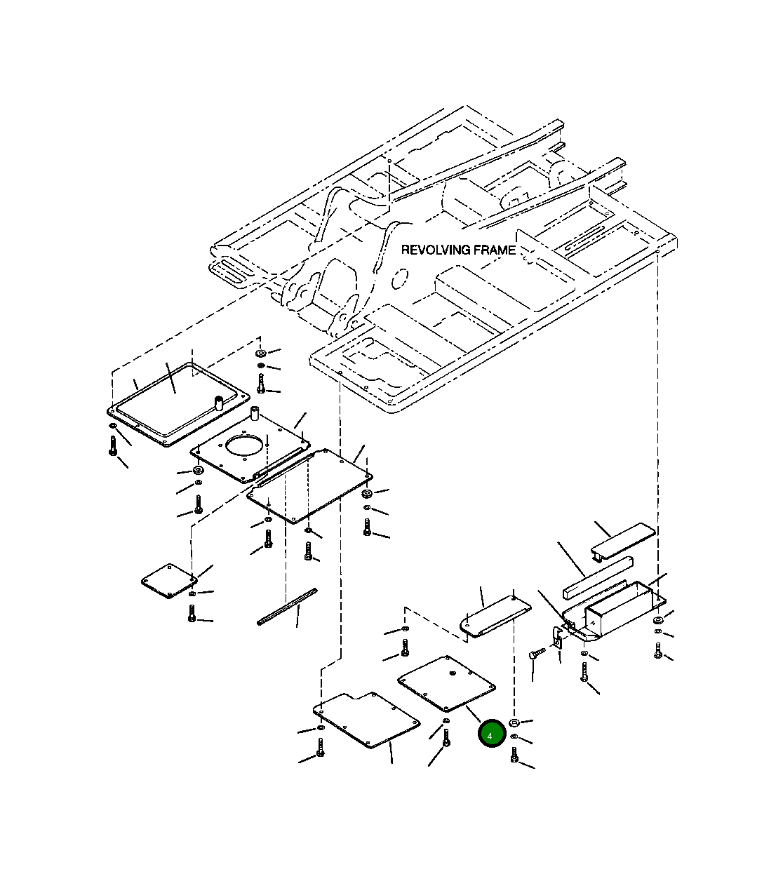 Крышка 206-54-67520  Komatsu