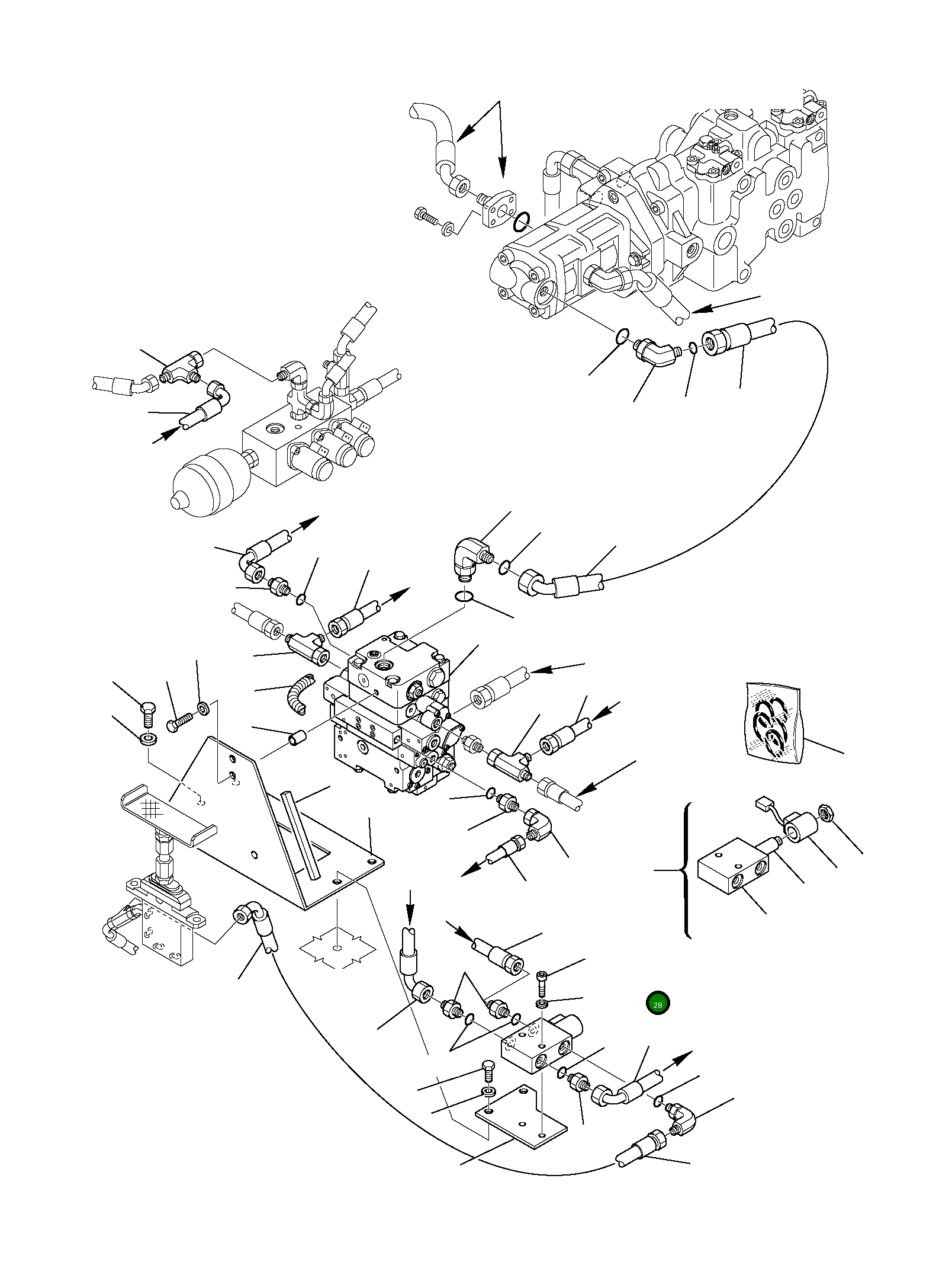 Болт 801015534 Komatsu