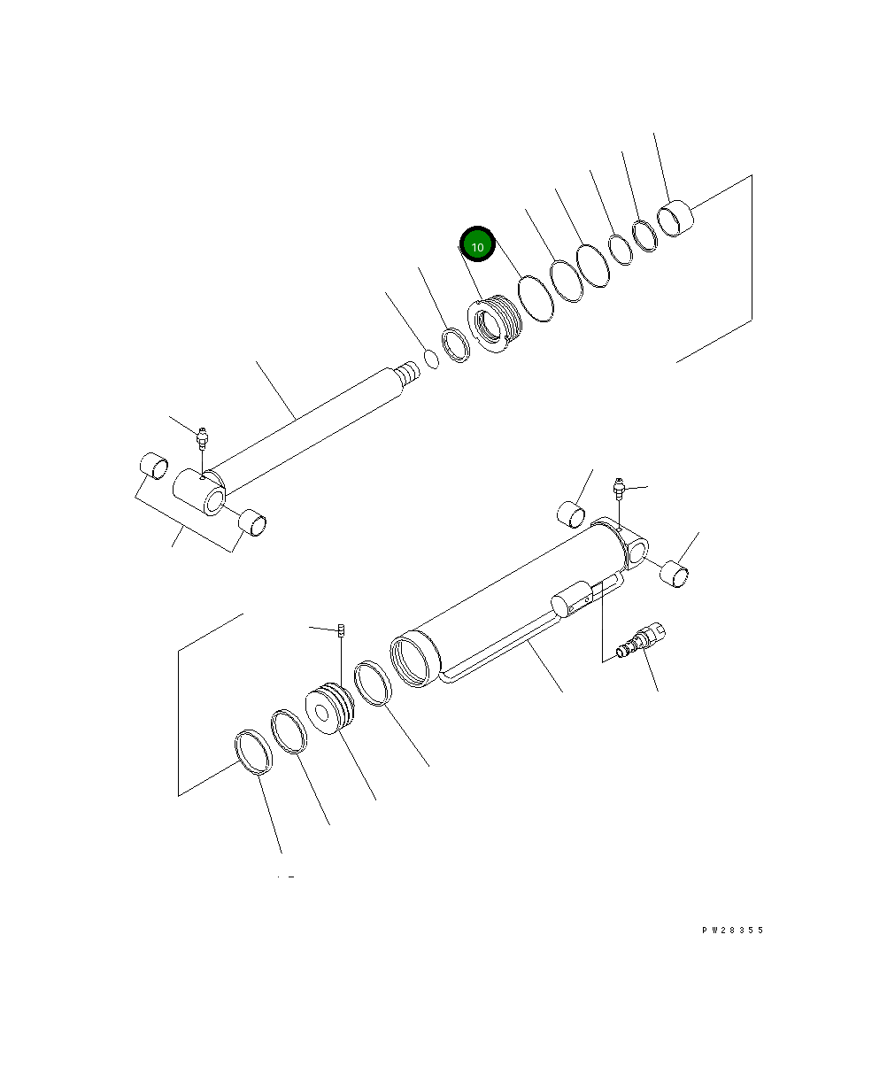 Кольцо уплотнительное (O-Ring) MH26211-11100 Komatsu