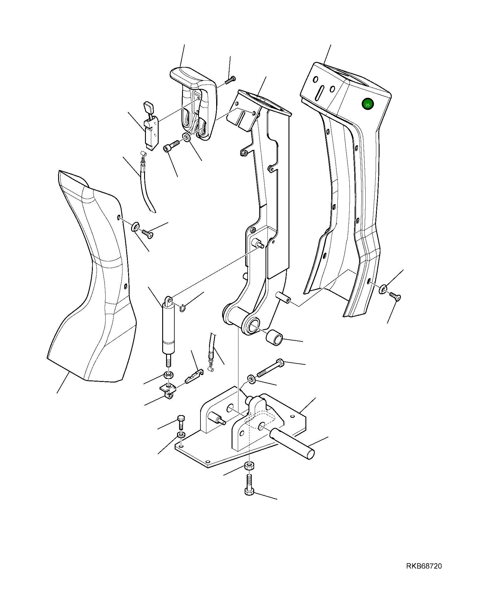 Крышка 42N-56-12111 Komatsu