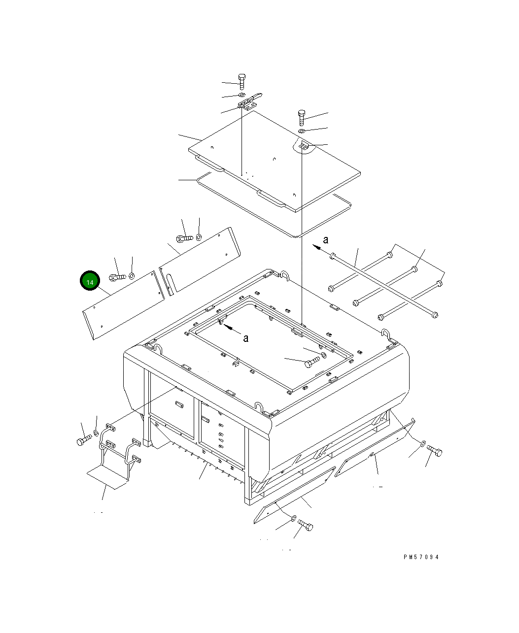 Крышка 277-70-51280 Komatsu