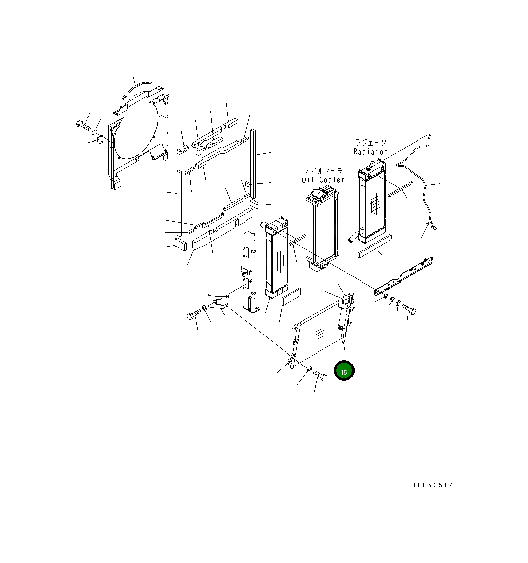 Болт DK580012-9000  Komatsu