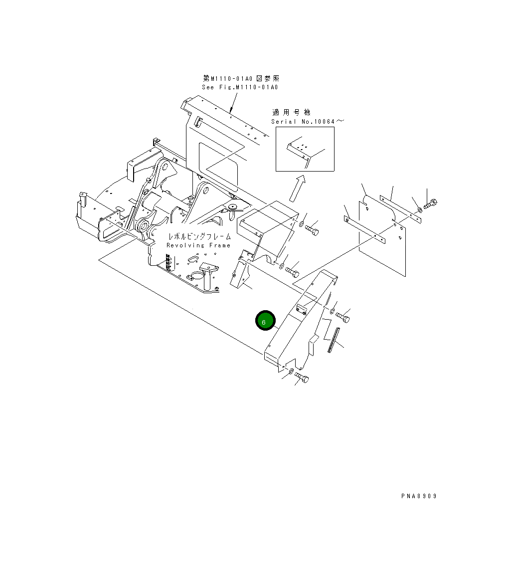 Крышка 21W-54-21591 Komatsu