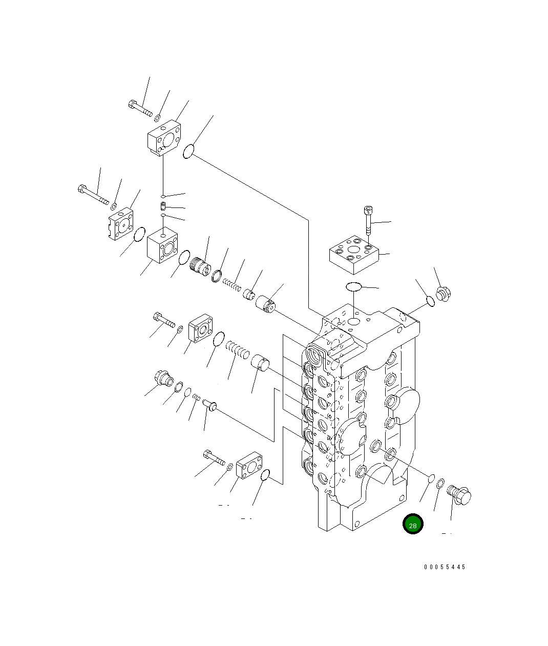 Кольцо уплотнительное (O-Ring) 700-80-61370 Komatsu