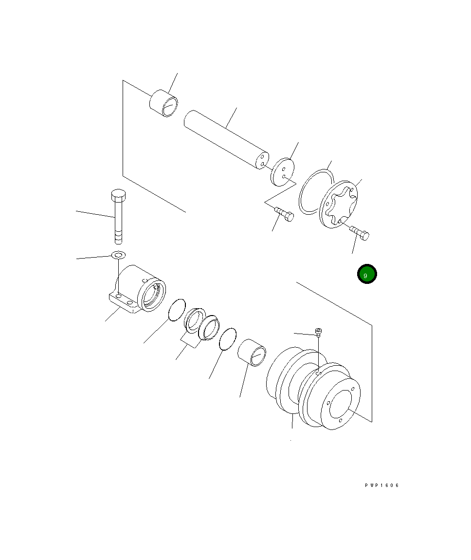 Болт 20Y-30-38540 Komatsu