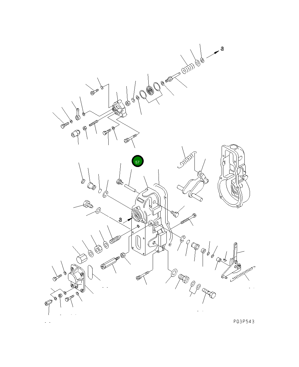 Болт DK154354-1700 Komatsu