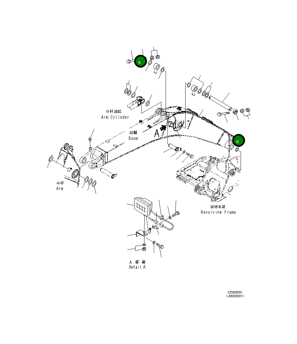 Болт 207-70-73160 Komatsu