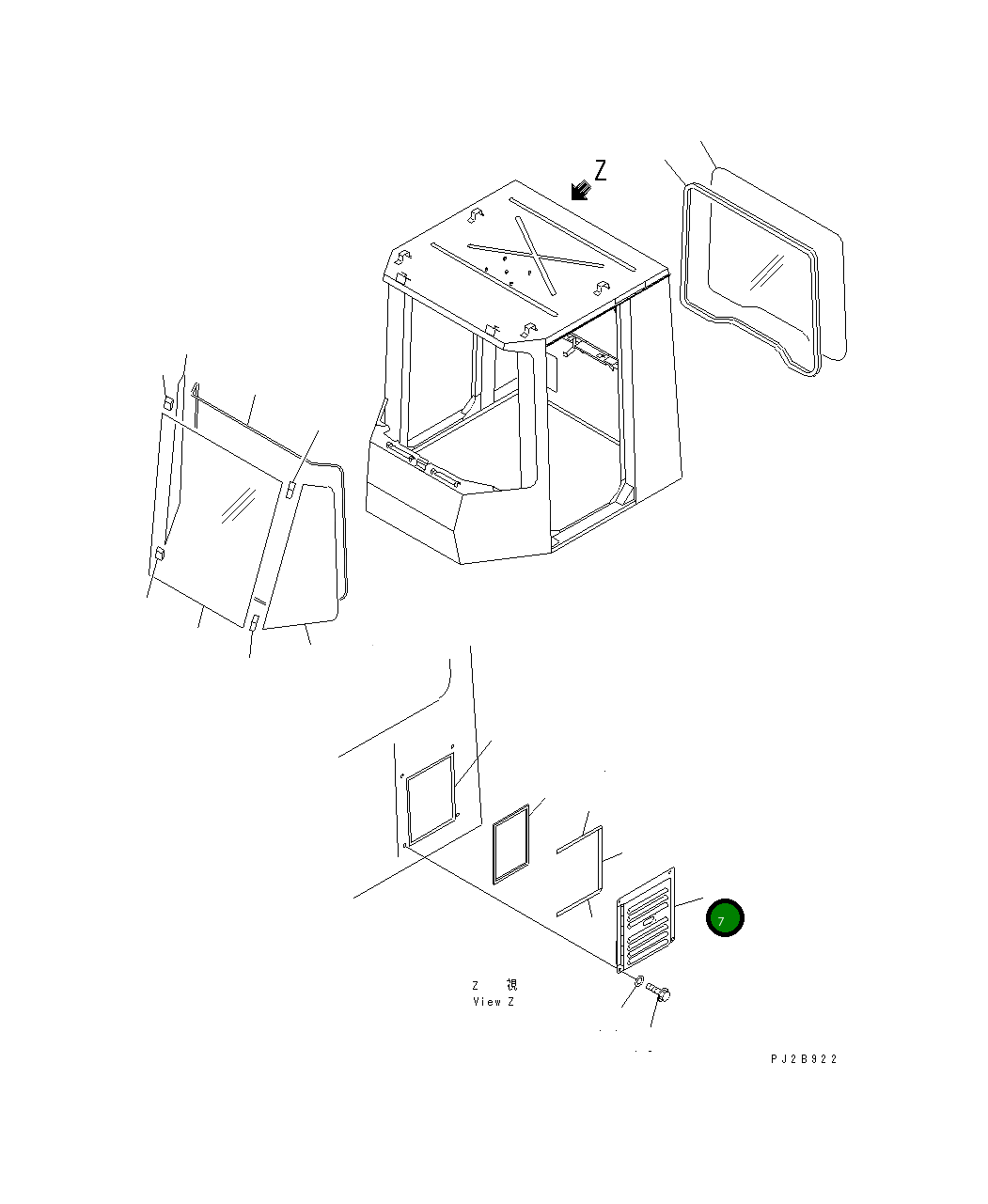 Крышка 426-56-21182 Komatsu