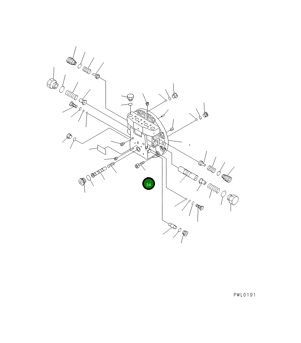 Болт 01252-41640 Komatsu