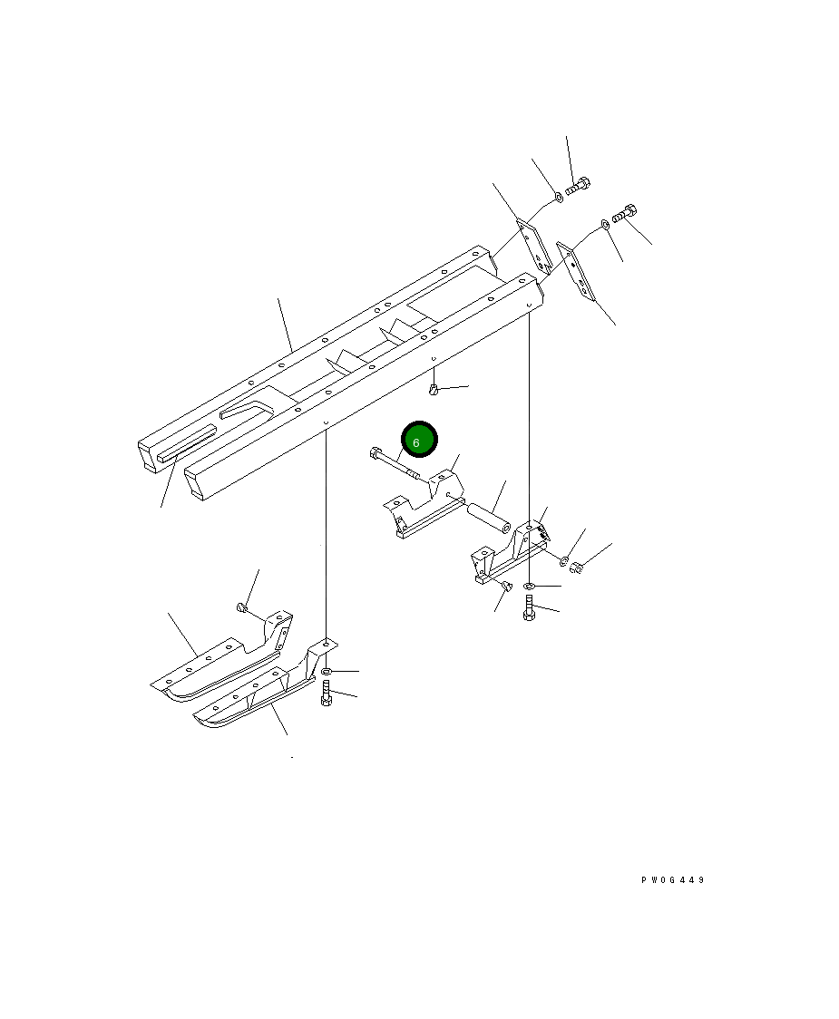 Болт 09205-16230  Komatsu
