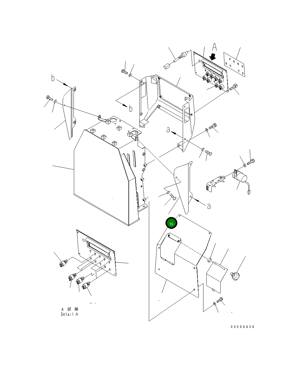 Крышка 198-54-74453 Komatsu