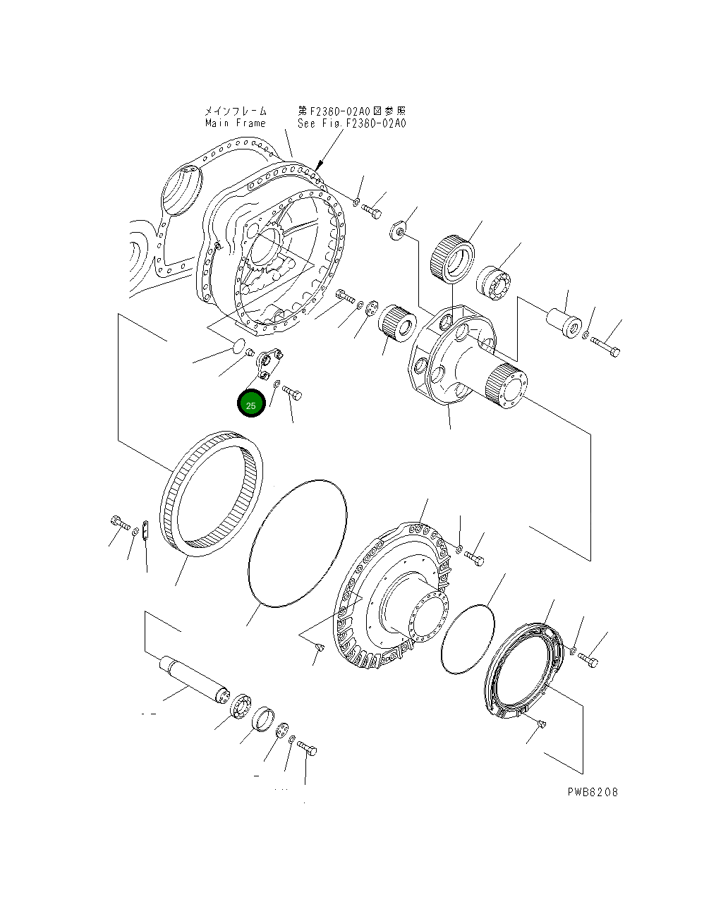 Крышка 195-27-31190 Komatsu