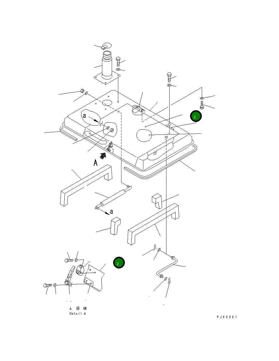 Крышка 20E-54-55822  Komatsu
