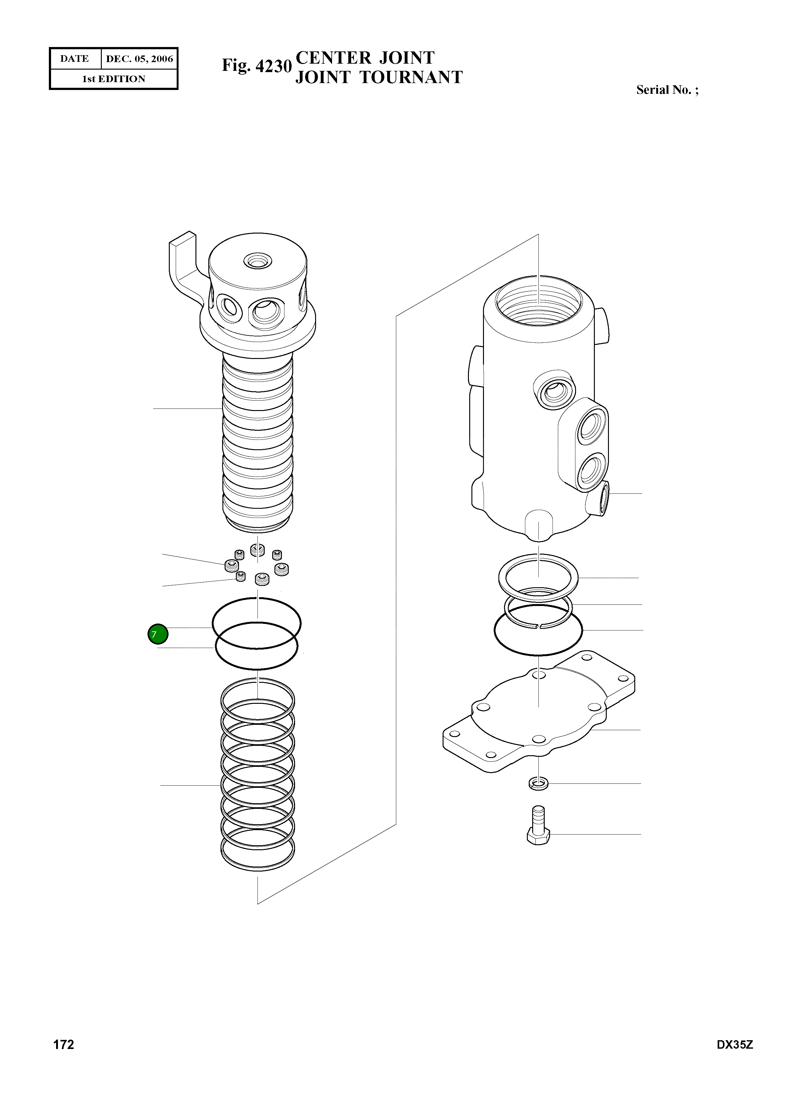 Кольцо уплотнительное (O-Ring) S8000750 Komatsu