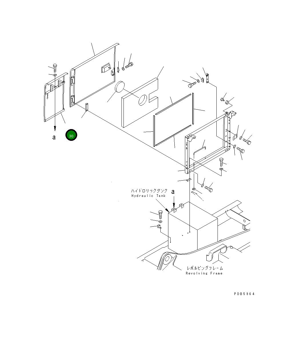 Крышка 21P-54-K3131  Komatsu