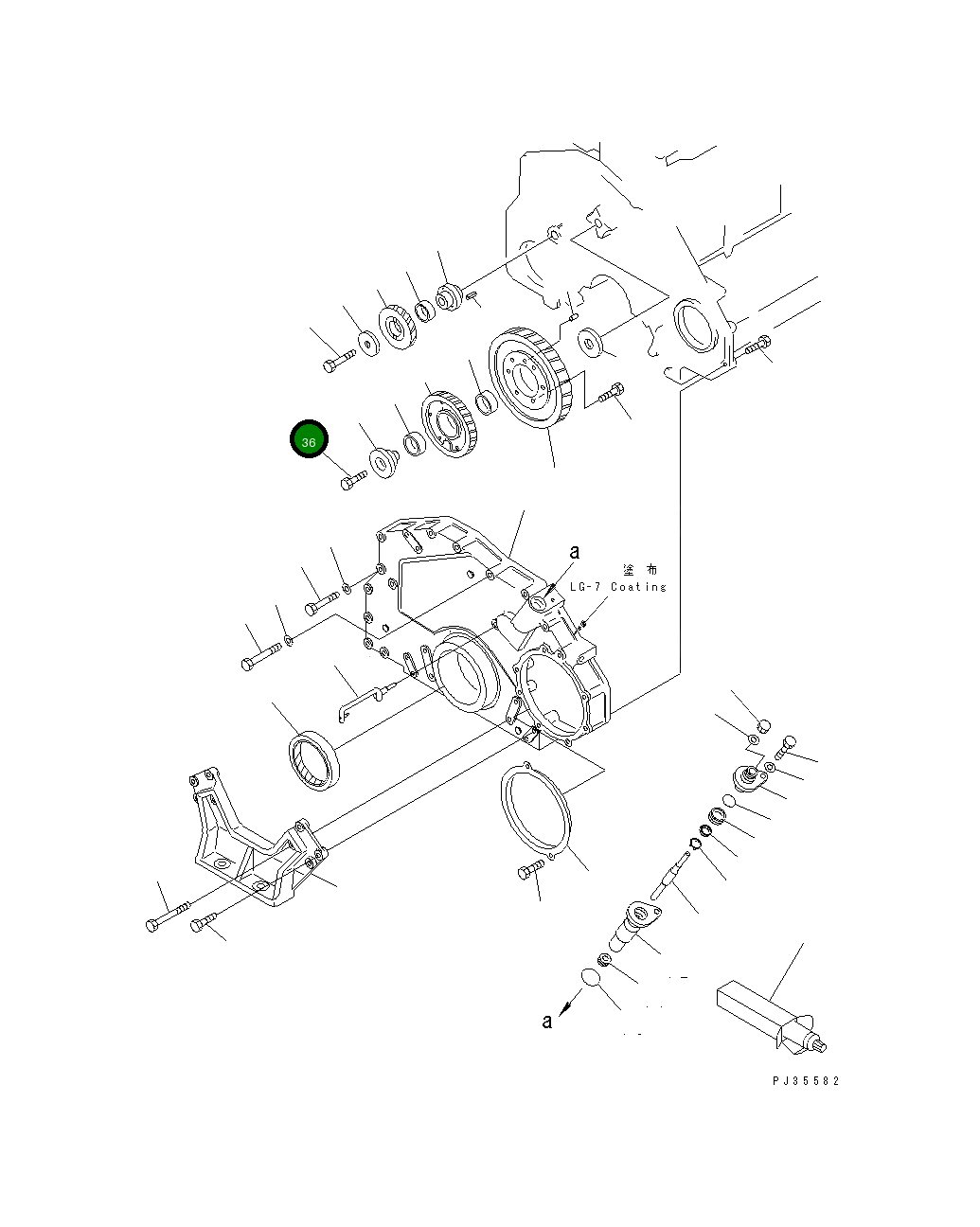 Болт 6150-21-2431 Komatsu