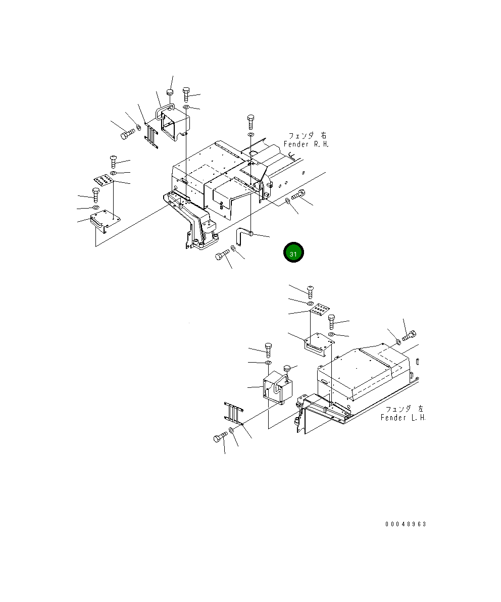 Крышка 195-54-82311 Komatsu