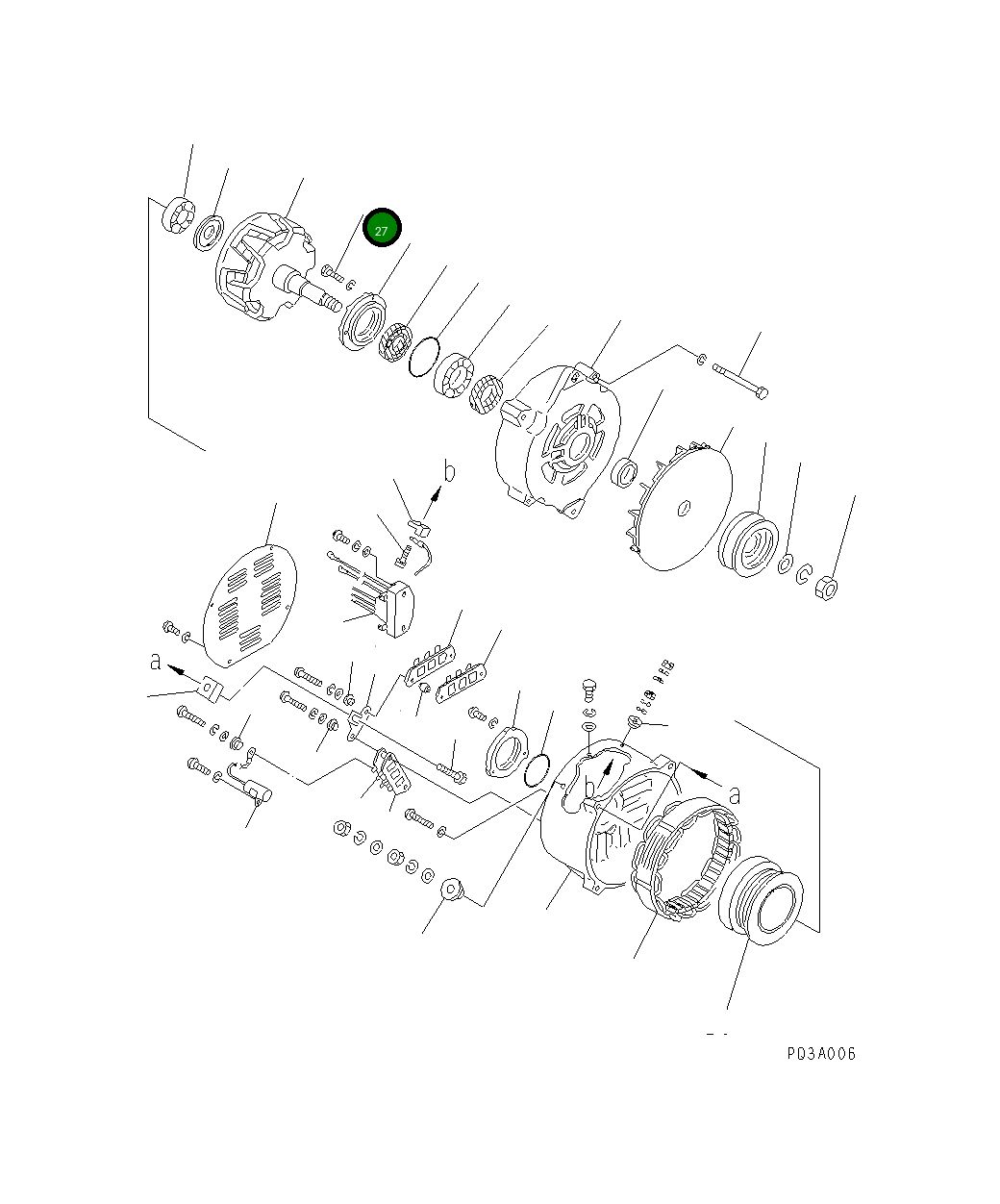 Болт SD5010-21500 Komatsu