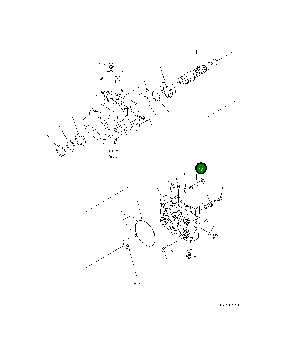 Болт 01011-61800 Komatsu