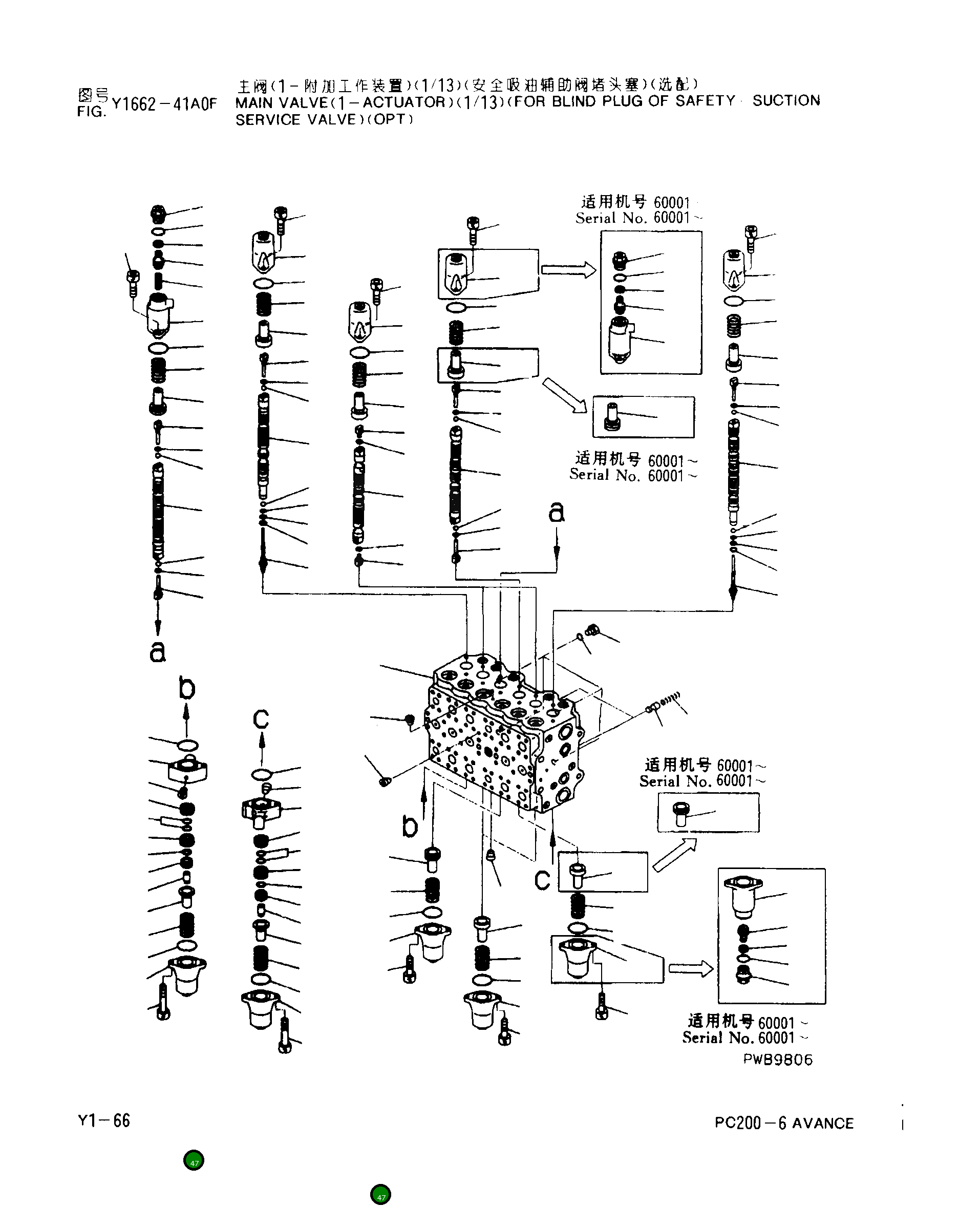Болт 01252-06860 Komatsu