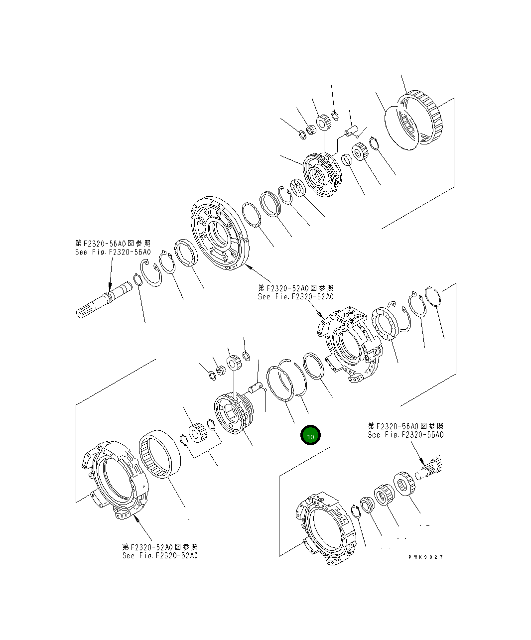 Кольцо 14X-15-19530  Komatsu
