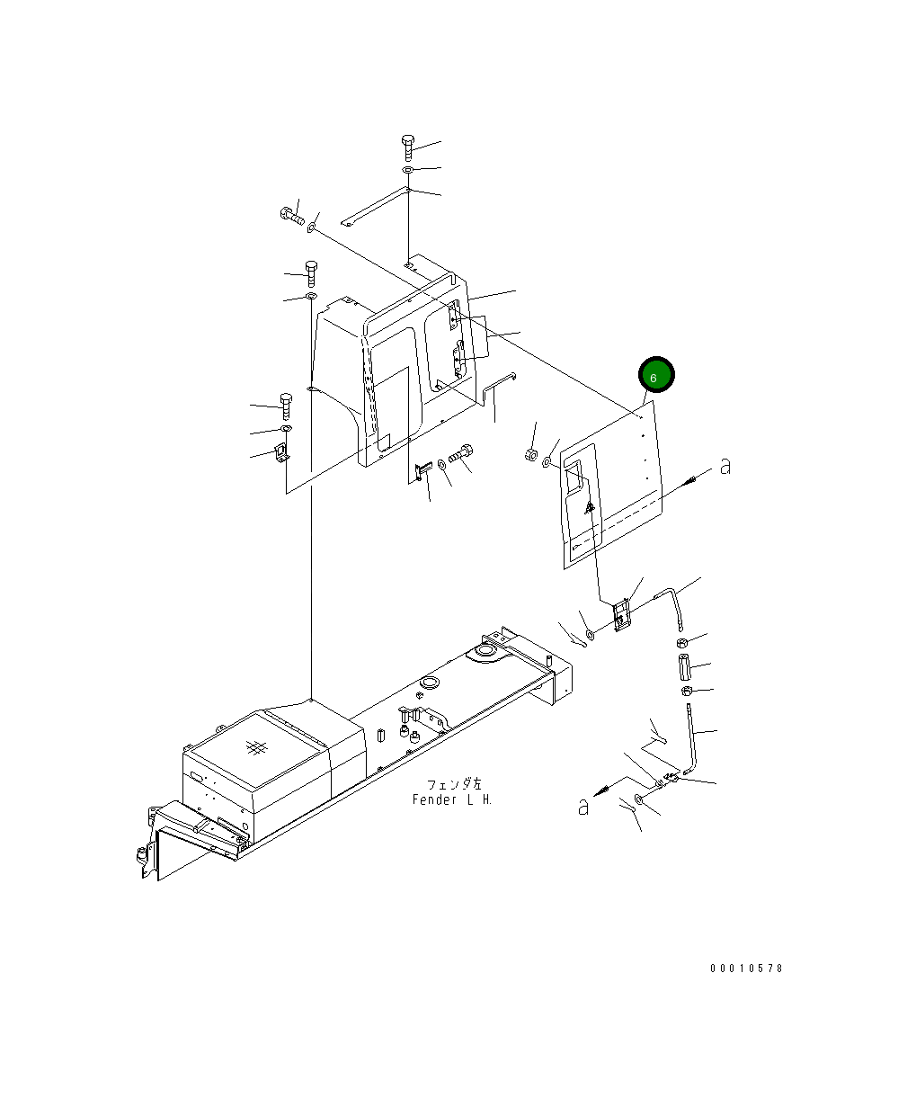 Крышка 195-54-77272 Komatsu