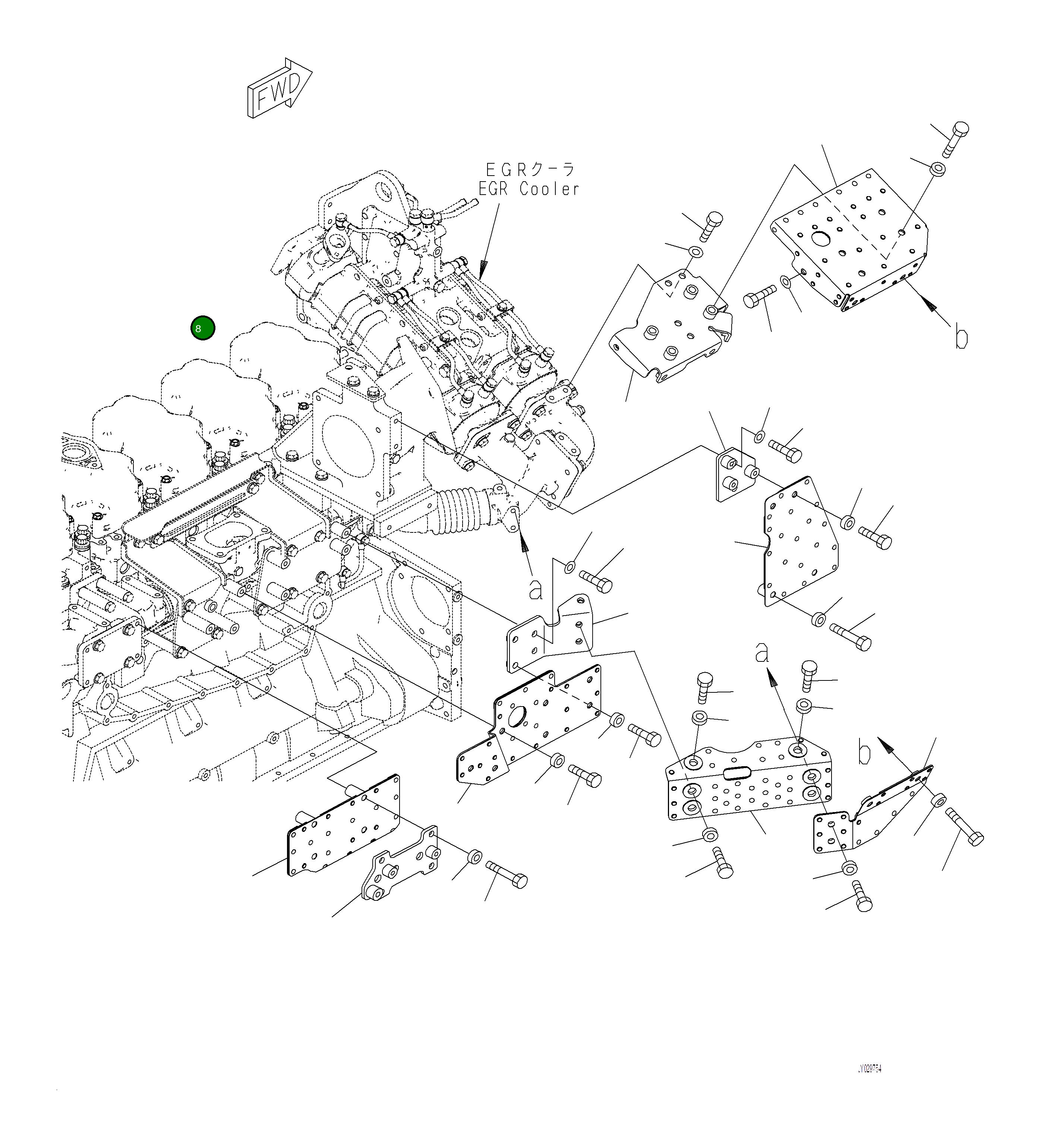 Крышка 6262-11-8680 Komatsu