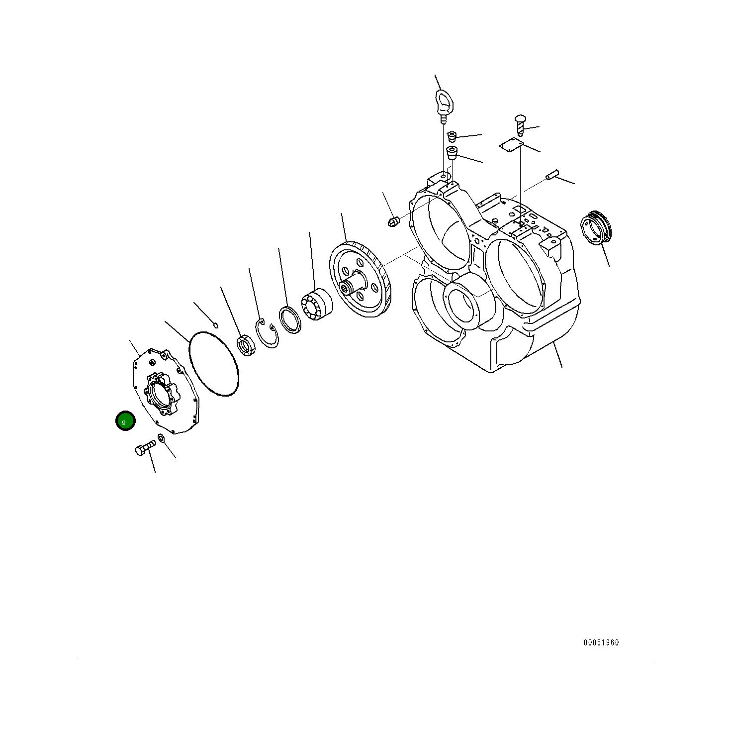 Крышка 711-28-44351 Komatsu