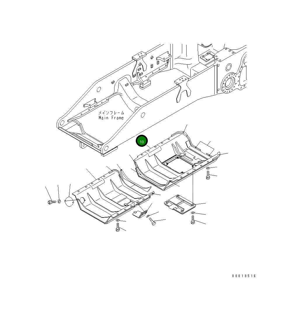 Крышка 17A-54-25870 Komatsu